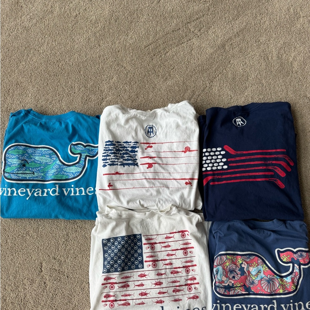 Vineyard Vines, Barstool  Tees - Blue, White, Navy, Red